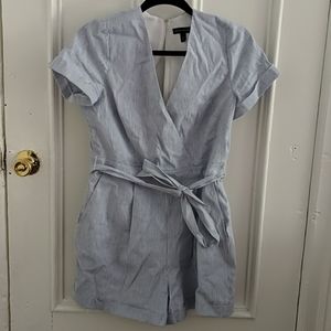 Banana Republic Cotton-Linen Romper (Size 6)